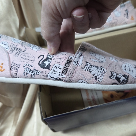 Skechers BOBS Pink Cat Flats - Picture 6 of 10